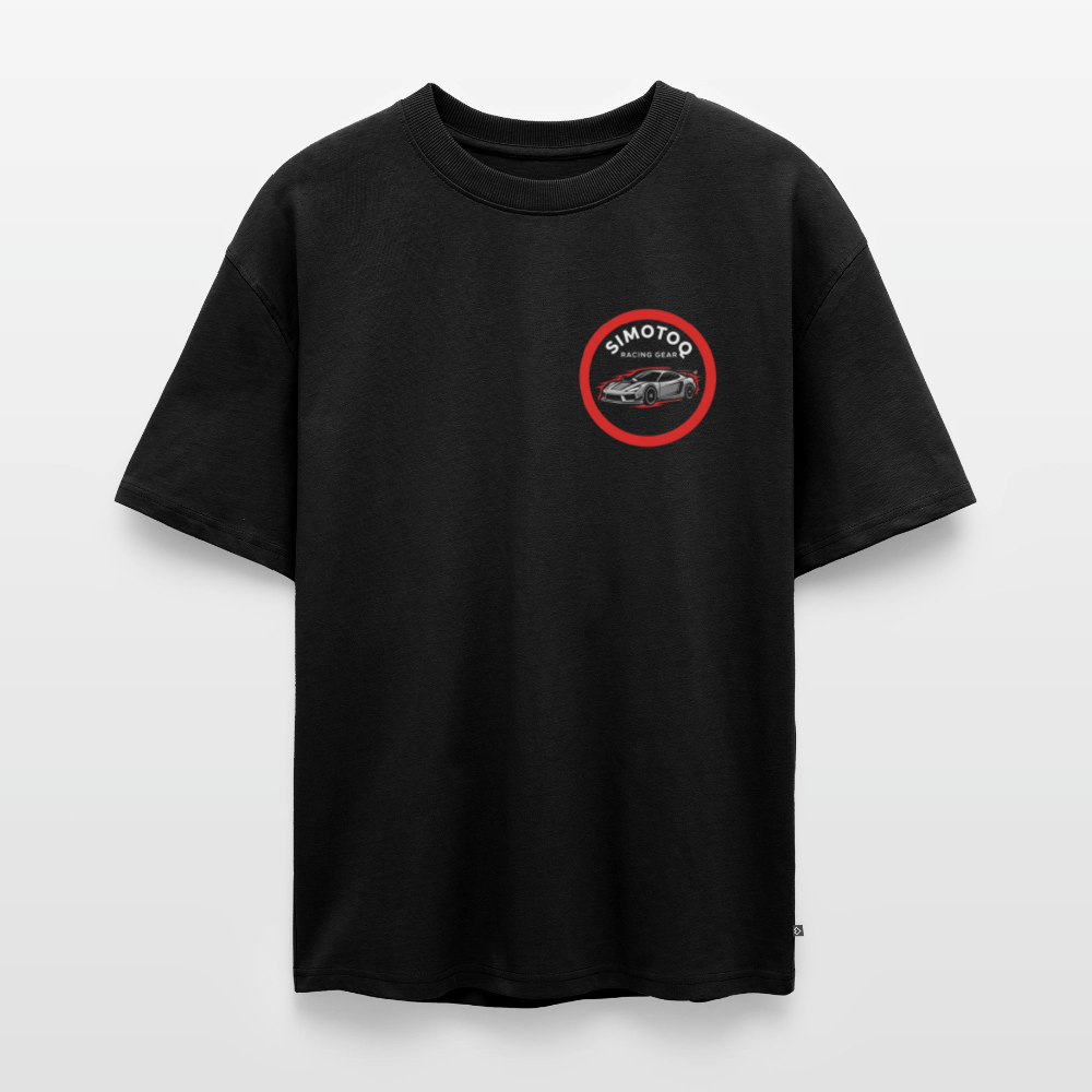 Simotoq Unisex Oversized Organic T-Shirt - Schwarz