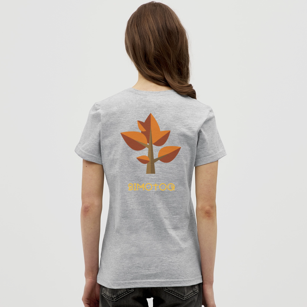 Simotoq Frauen T-Shirt - Herbst Edition - Grau meliert
