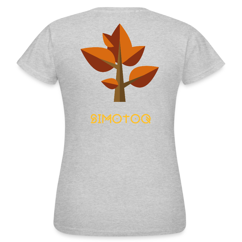 Simotoq Frauen T-Shirt - Herbst Edition - Grau meliert