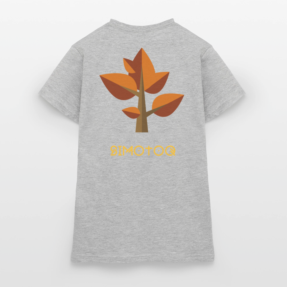 Simotoq Frauen T-Shirt - Herbst Edition - Grau meliert