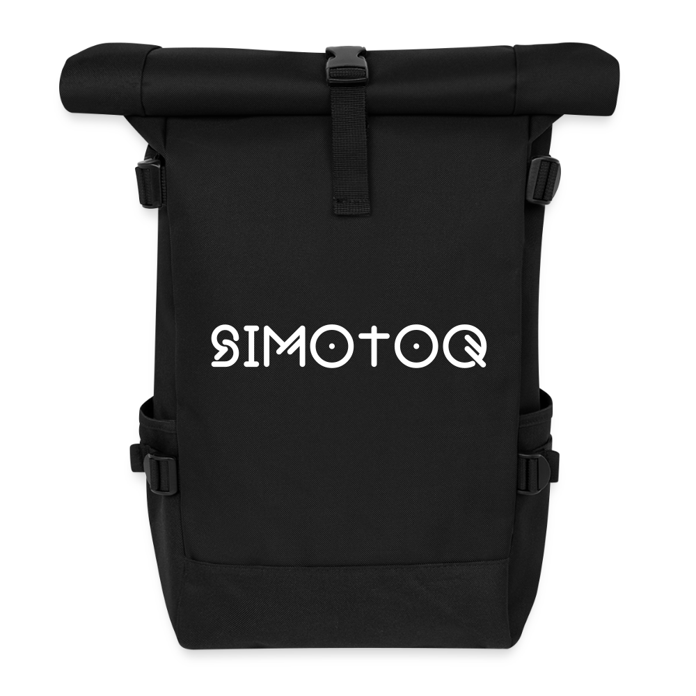 Simotoq Rolltop Rucksack - Schwarz