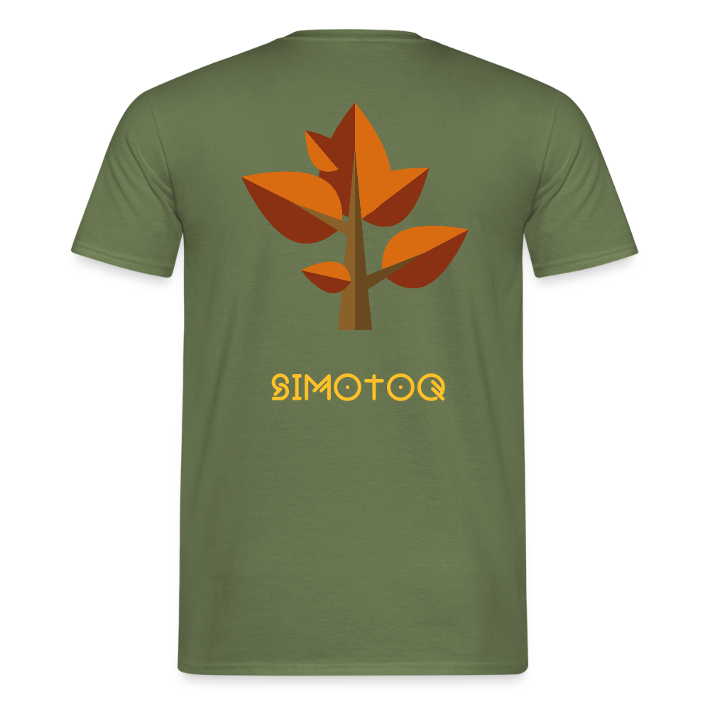 Simotoq Männer T-Shirt – Herbst Edition - Militärgrün