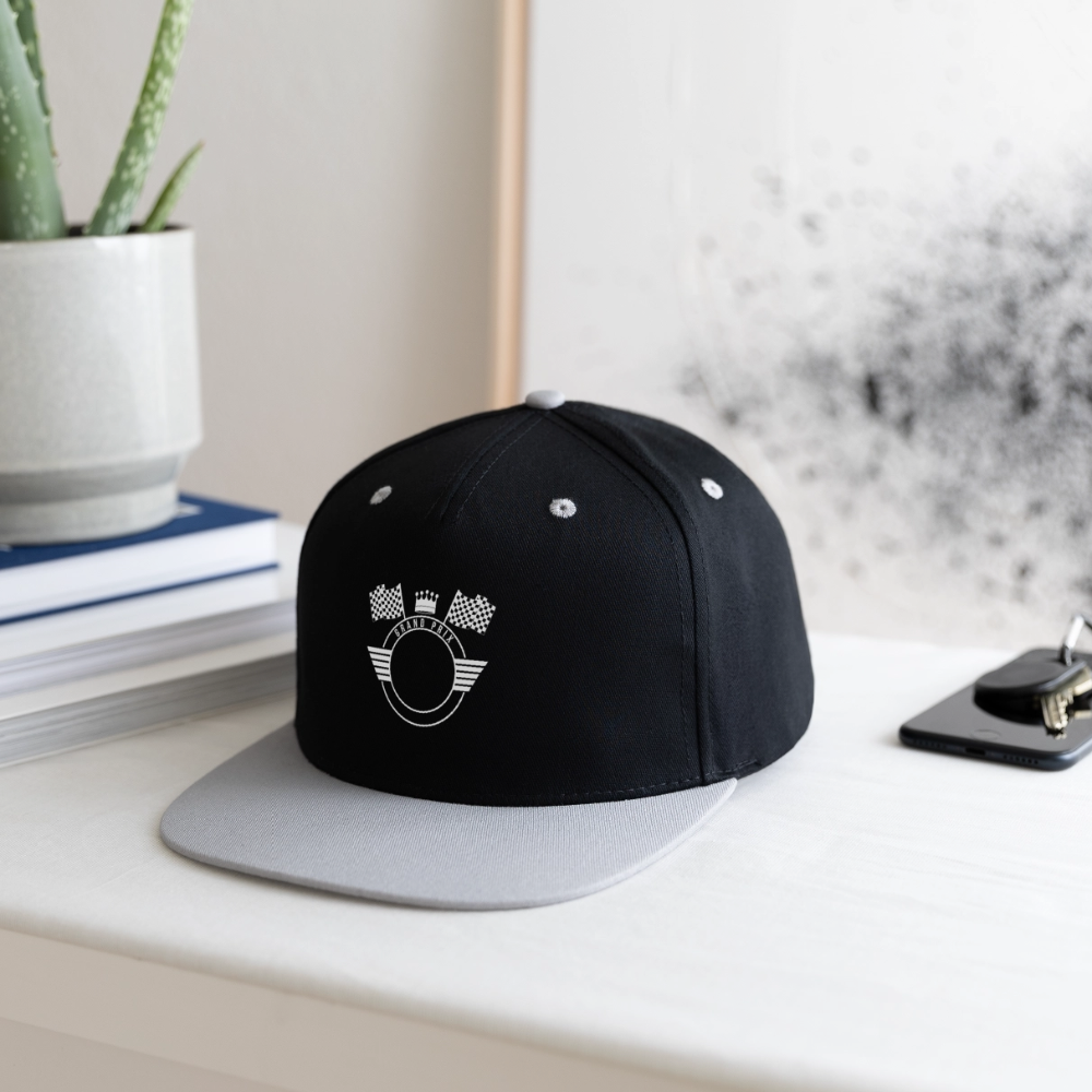 Simotoq Kontrast Snapback Cap - Schwarz/Grau