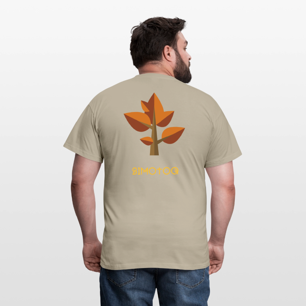 Simotoq Männer T-Shirt – Herbst Edition - Sandbeige