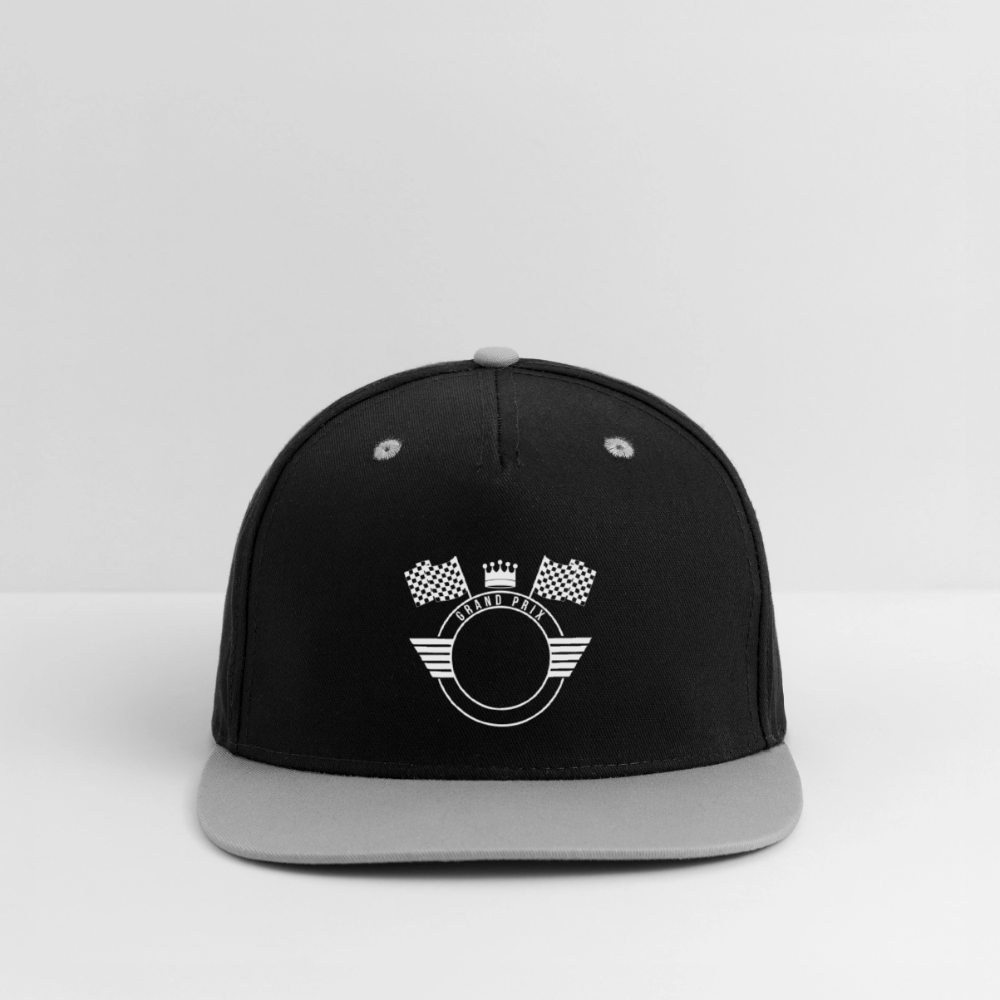 Simotoq Kontrast Snapback Cap - Schwarz/Grau