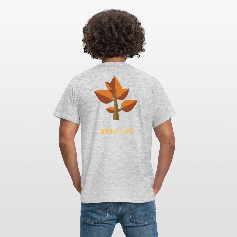 Simotoq Männer T-Shirt – Herbst Edition - Grau meliert
