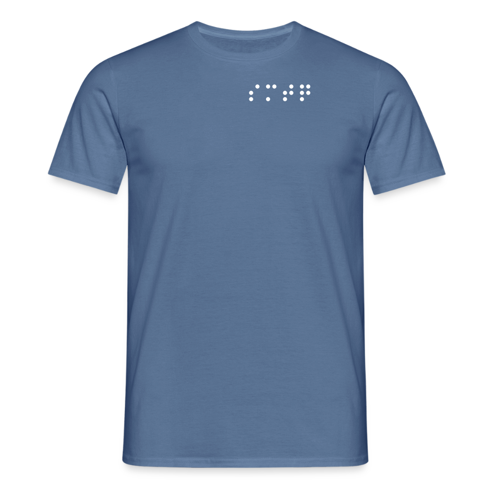 Simotoq Männer T-Shirt – Herbst Edition - Taubenblau 