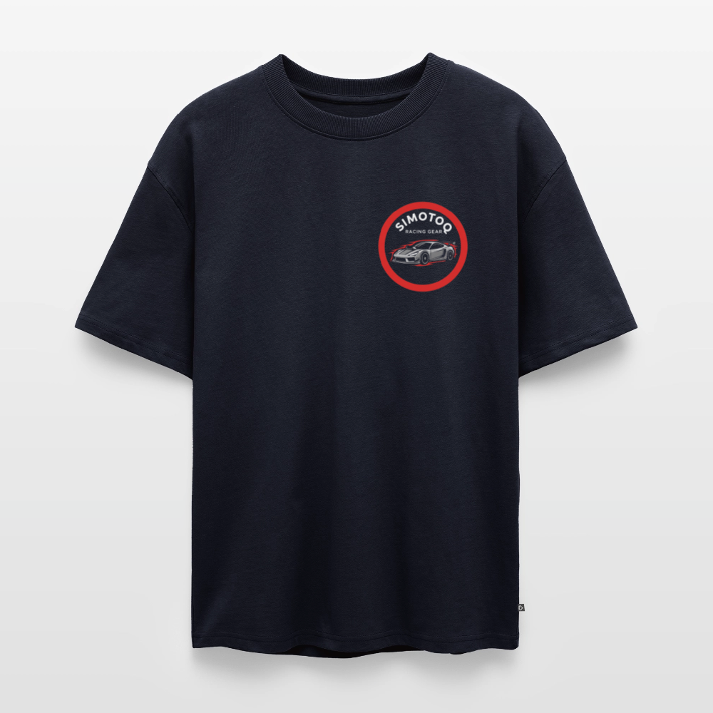 Simotoq Unisex Oversized Organic T-Shirt - Navy