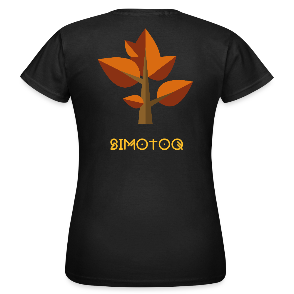 Simotoq Frauen T-Shirt - Herbst Edition - Schwarz