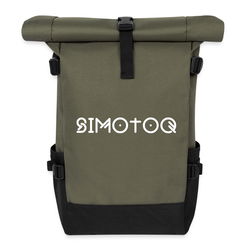 Simotoq Rolltop Rucksack - Olive/Schwarz