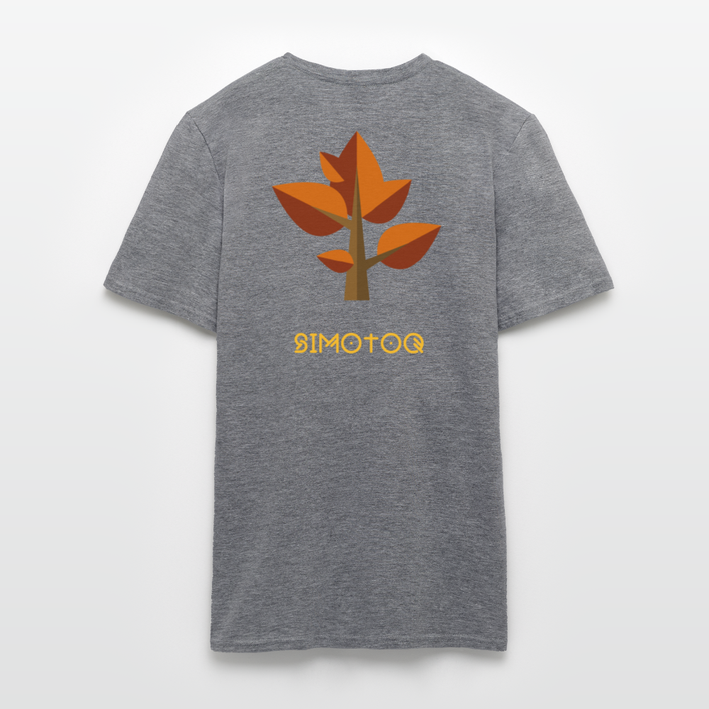 Simotoq Männer T-Shirt – Herbst Edition - Graphit meliert