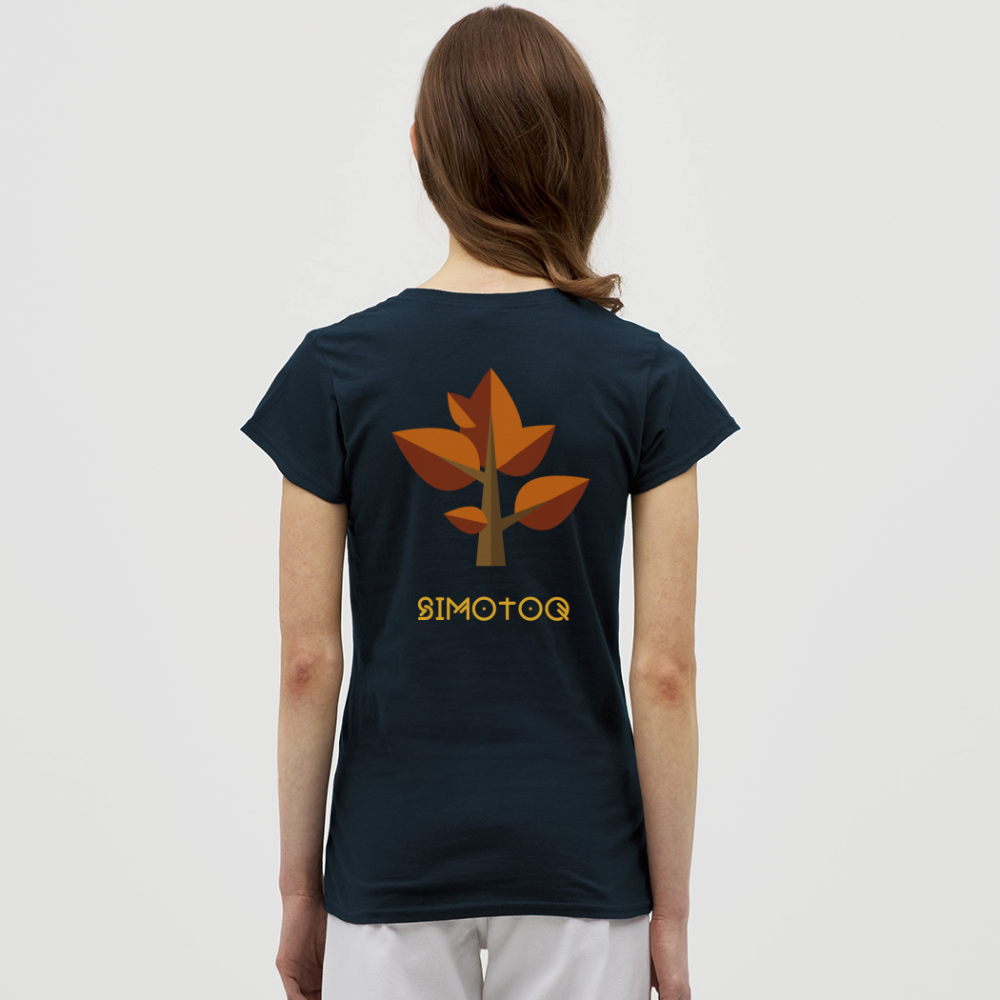Simotoq Frauen T-Shirt - Herbst Edition - Navy