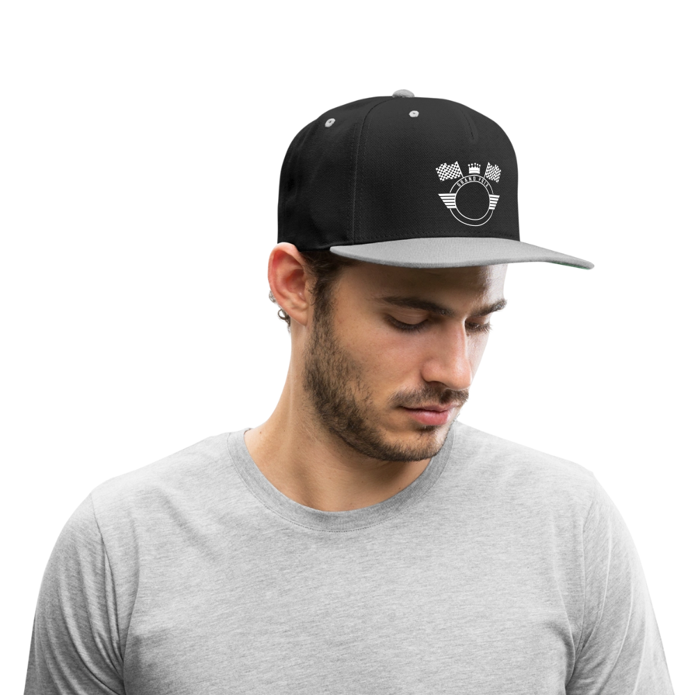 Simotoq Kontrast Snapback Cap - Schwarz/Grau
