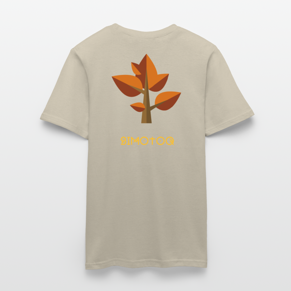 Simotoq Männer T-Shirt – Herbst Edition - Sandbeige