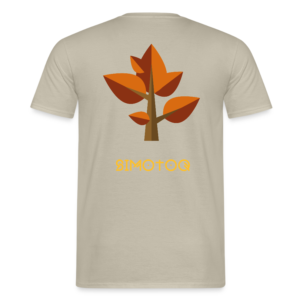 Simotoq Männer T-Shirt – Herbst Edition - Sandbeige