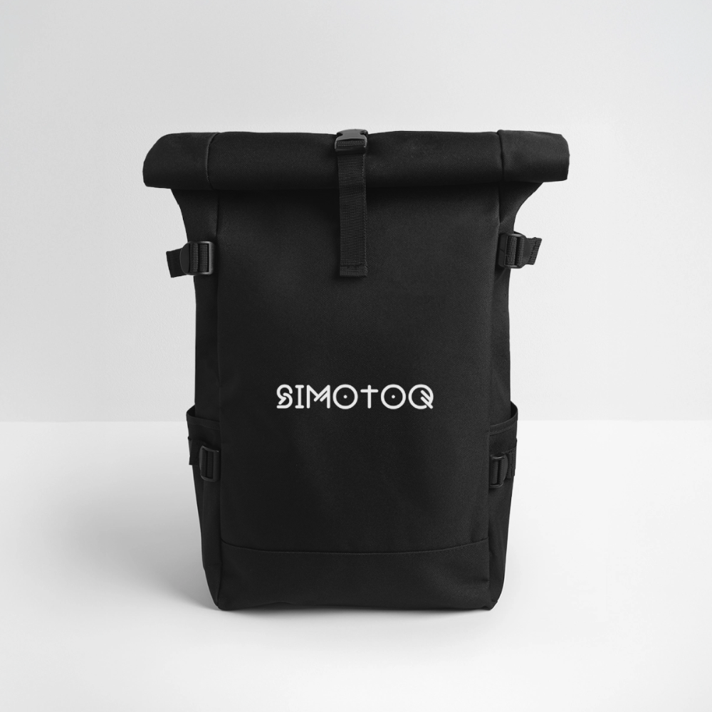 Simotoq Rolltop Rucksack - Schwarz