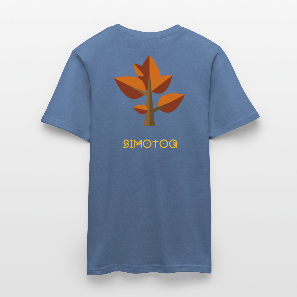 Simotoq Männer T-Shirt – Herbst Edition - Taubenblau 