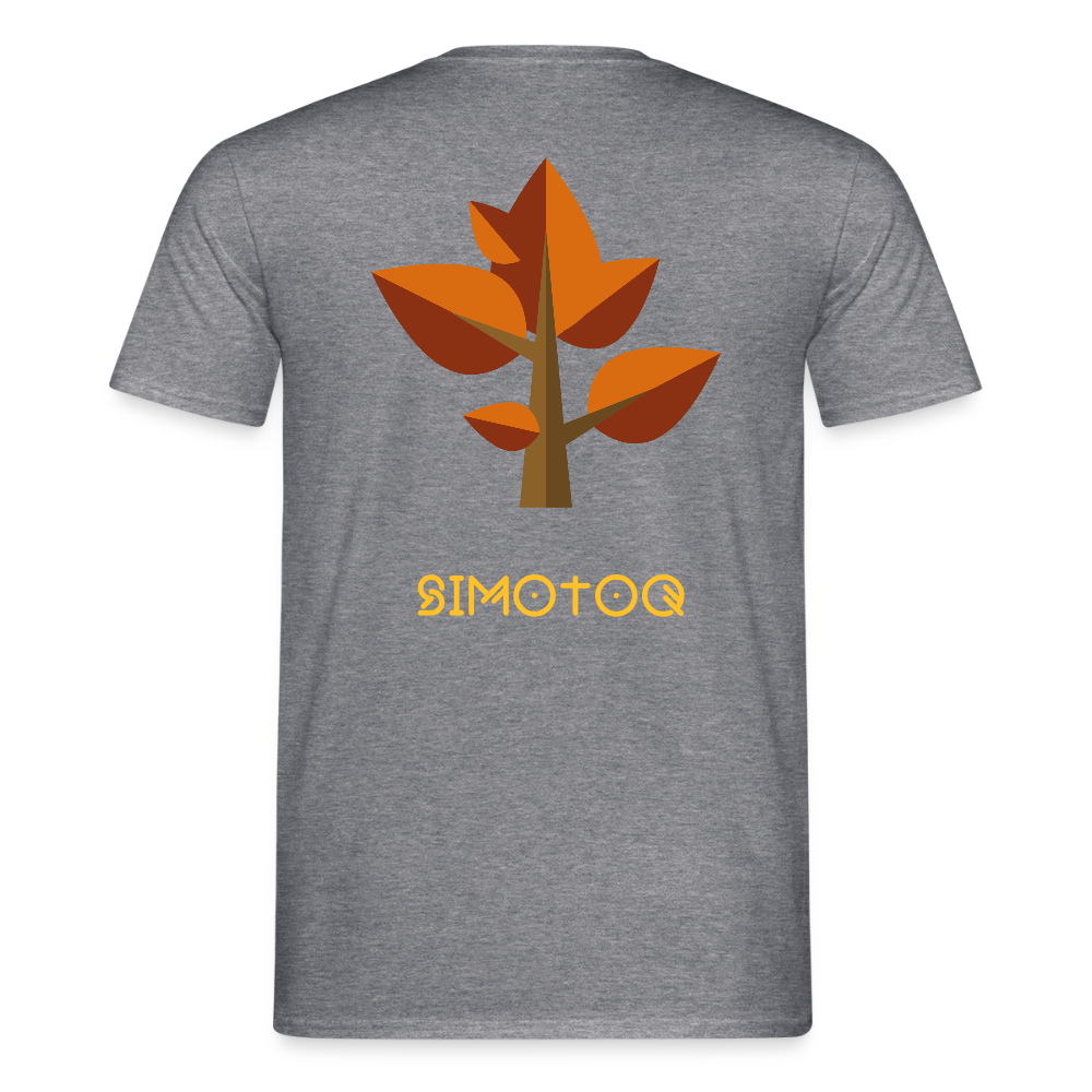 Simotoq Männer T-Shirt – Herbst Edition - Graphit meliert
